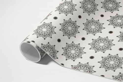 Tapis du sol vinyle 100x150 cm motifs mandalas imperméable pour balcon