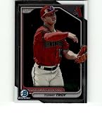 2024 BOWMAN CHROME PROSPECTS #BCP-76 TOMMY TROY DIAMONDBACKS BASEBALL OFFICIAL TRADING CARD OF MLB