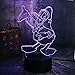 Produktbild Schöne 3D-Filmfigur Niedlich Don Donald Duck Goofy Mickey Der Freund führte 7 Farbwechsel Nachtlicht Cartoon Baby Schlafzimmer Schlaflicht Nachttischlampe Kind Junge Mädchen Weihnachtsspielzeug