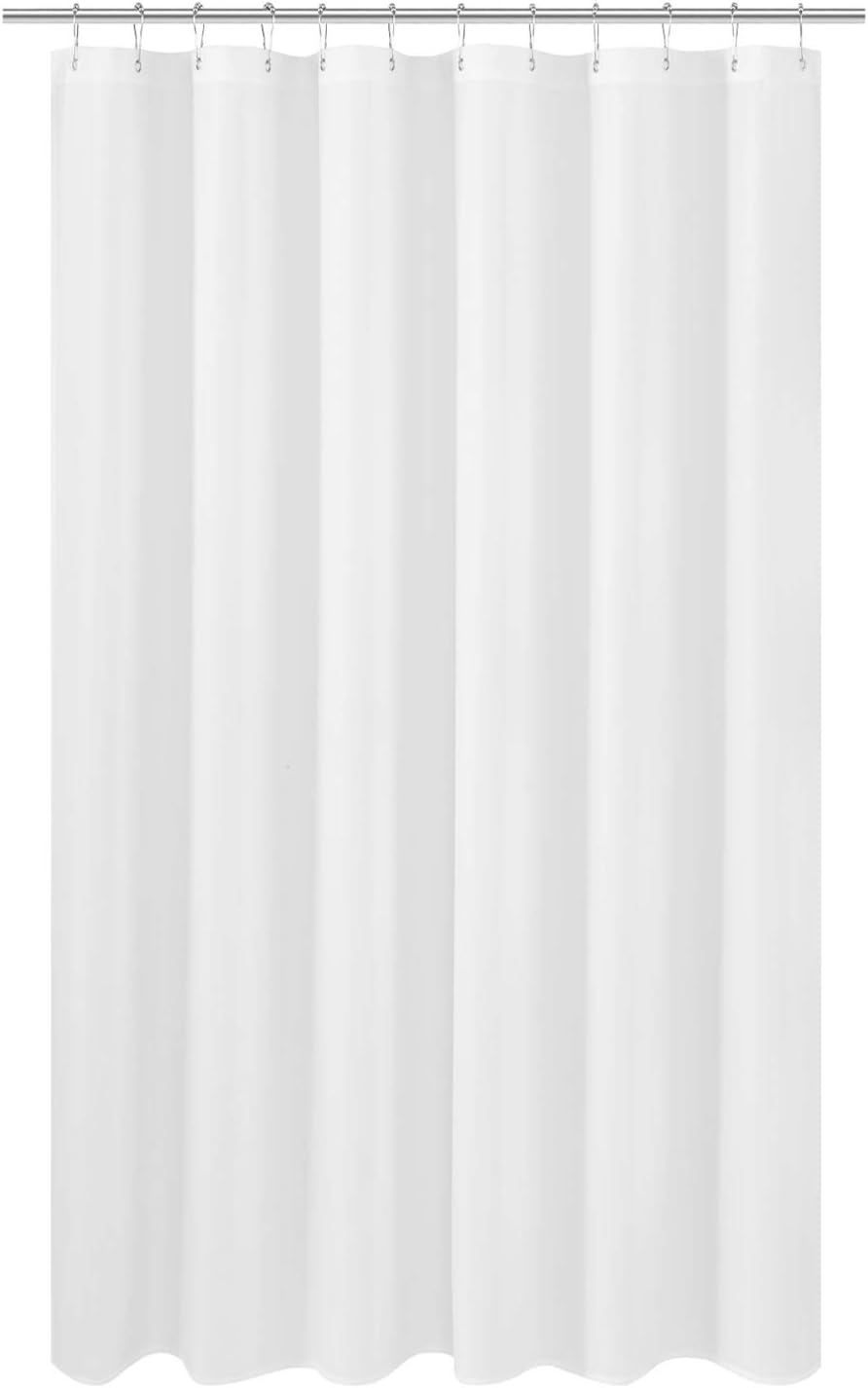 N&Y HOME Extra Long Shower Curtain Liner Fabric 72 x 80