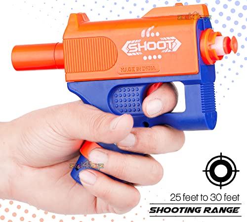 Image of zest 4 toyz Foam Blaster Storm Safe and Long Range Toy Gun for Kids Included 3 Bullets Toy Gun for Kids (Blue)