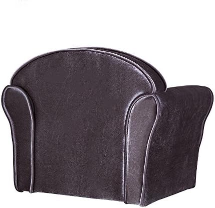 Panana Solid Kids Children's Upholstered Armchairs Girl Boy Bedroom Playroom Seating Chair (Grey)