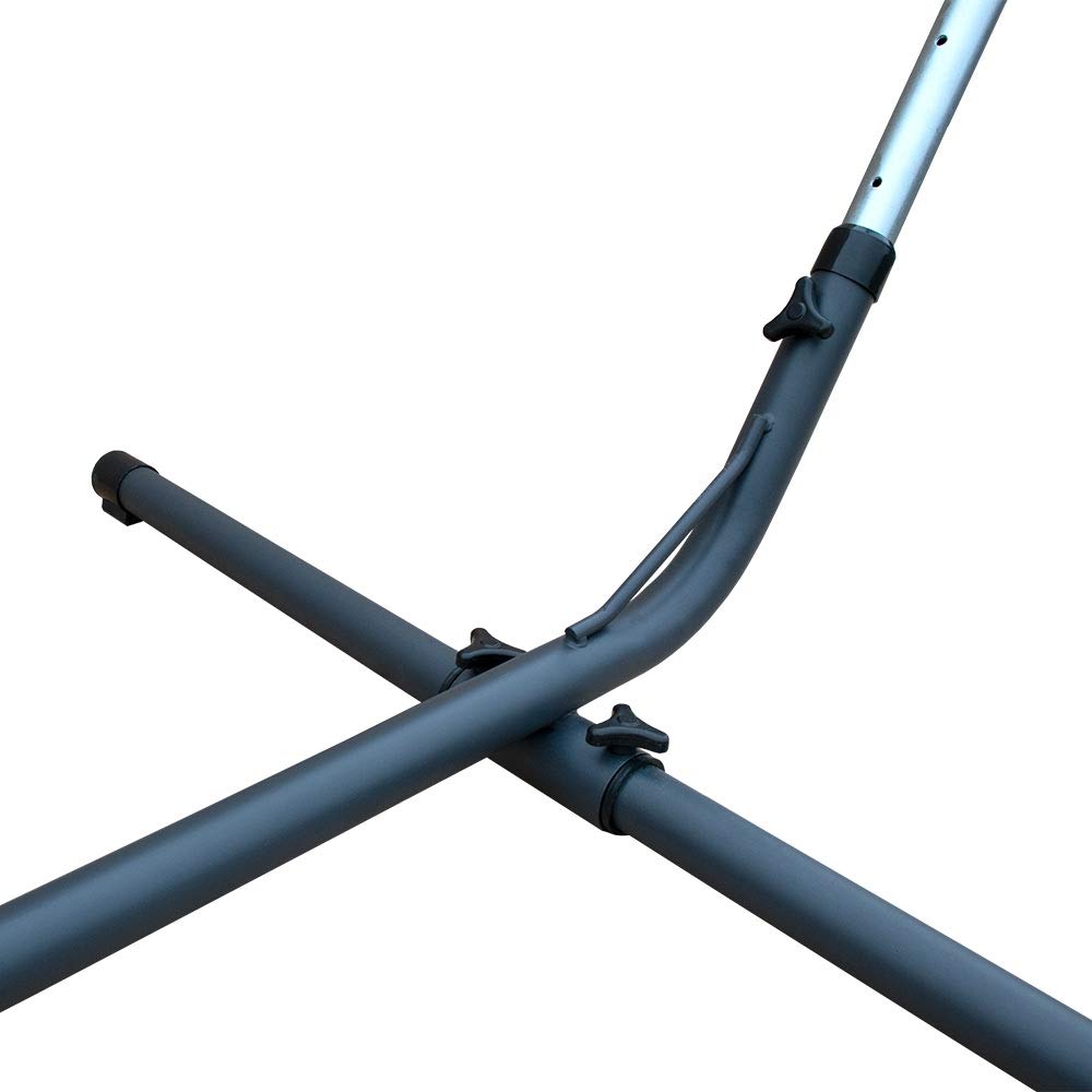 Lola Brasil UNIVERSAL Grande Light Hängemattengestell aus Metall mit Rad, anthrazit