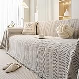 Plaid Canape Housse De Canapé Universelle 1 2 3 4 5 Places Housse De Canapé D'angle Protege Canape Décorative Couverture Canape Chat Anti Griffe Comme Jeté De Canapé Ou Couvre-Lit D,180*260cm