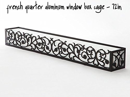 72in. French Quarter Aluminum Window Box Cage