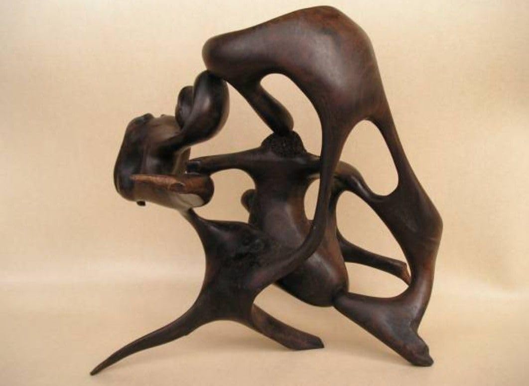 期間限定!! アンティーク 黒檀 アート シェタニ