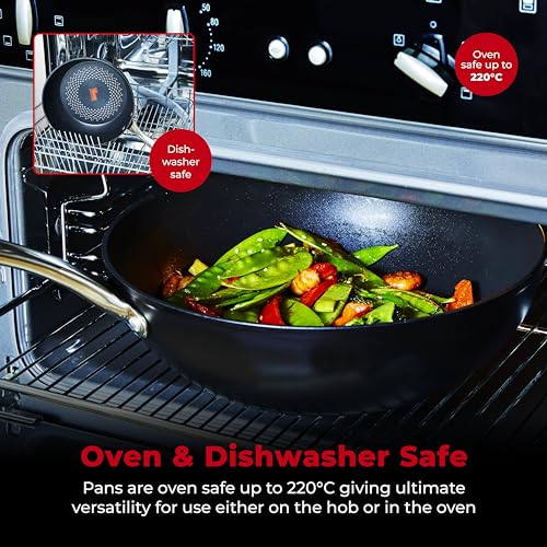 Tower SmartStart Ultra Forged 28cm Aluminium Wok with Easy Clean Aeroglide Non-Stick, 15x Stronger, Induction Compatible, Oven Safe up to 220°, Long Lasting, PFOA Free, T900306 - Image 9