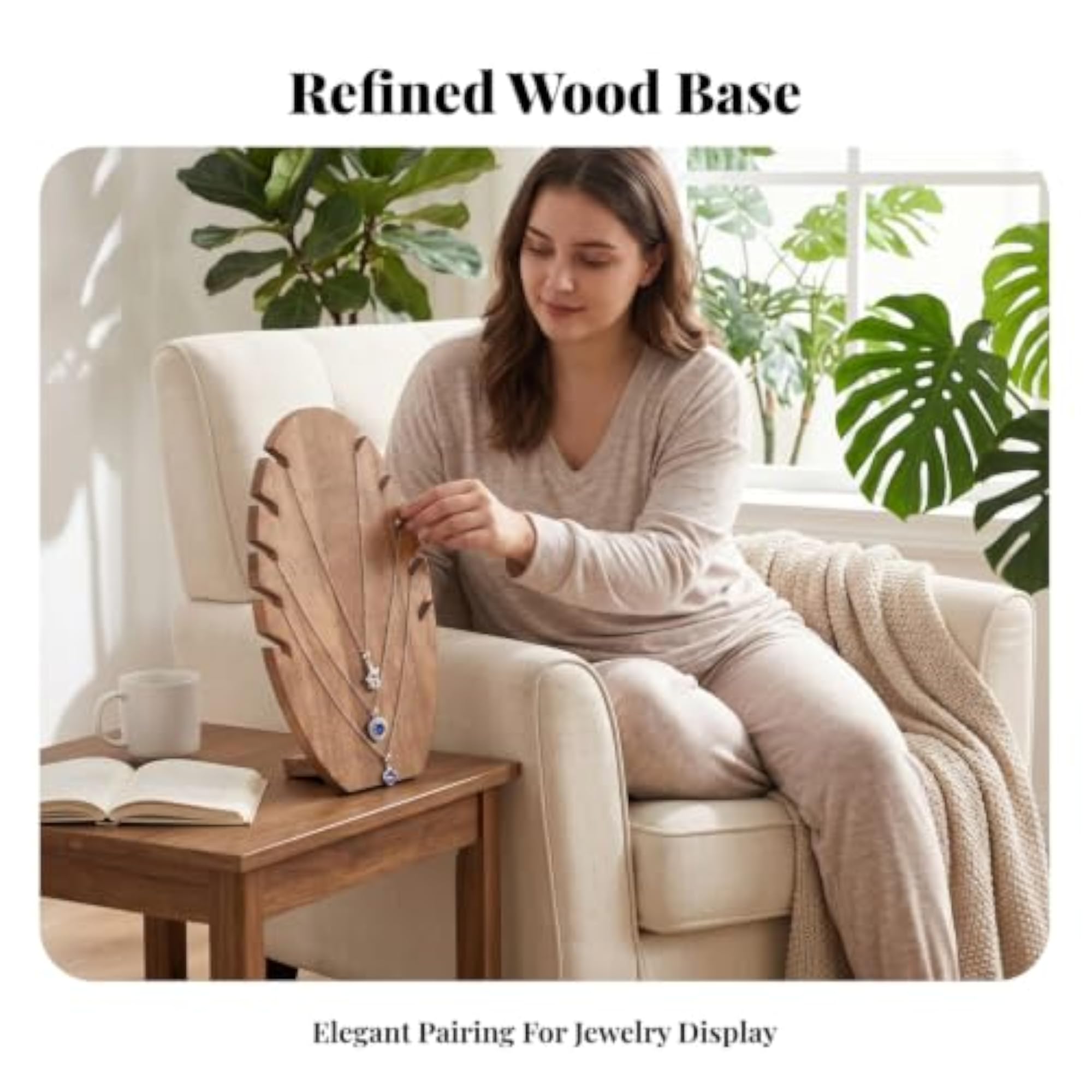 Slotted Flame Shaped Jewelry Stand