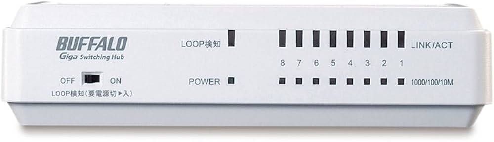 Amazon | BUFFALO Giga対応 スイッチングHub LSW4-GT-8EP/WH