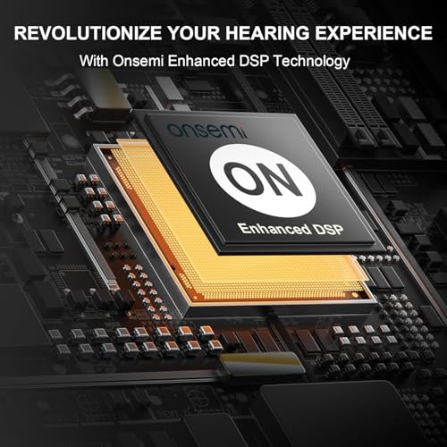 Hearing Aids, Invisible Rechargeable Digital Hearing Aids for Seniors with 16-Channel Sound Processing Noise Cancelling OTC Auto-On/Off with Charging Case