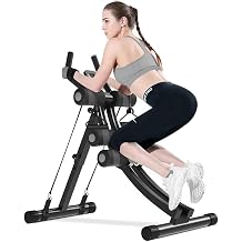 Ab Machine, Abdominal Equipment, Muscle Tray, Abdominal Machine, 4 Levels of Height, Exercise, Full Body Training, Foldable, Training Machine, Abdominal Tables, Muscle Training Bench Gray
