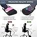 CozyDoc Ergonomic Foot Rest Cushion Under Desk + Massage Ball | The Most Comfortable Footrest for Home, Office, Travel | Doctor Designed Orthopedic Foam for Feet, Knee, Back Pain Relief【Black】