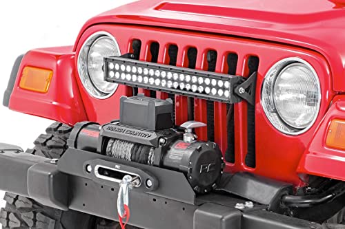 Rough Country Winch Mounting Plate for 1987-2006 Jeep Wrangler TJ/YJ - 1189, Front, Black by Rough Country - Image 2