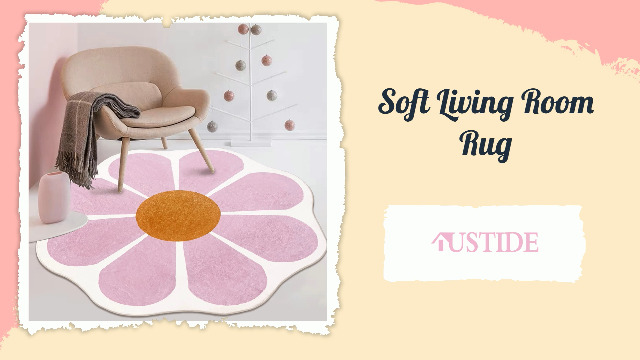 Amazon.com: USTIDE Pink Flower Shaped Rug 47x47 Inch, Cute Round