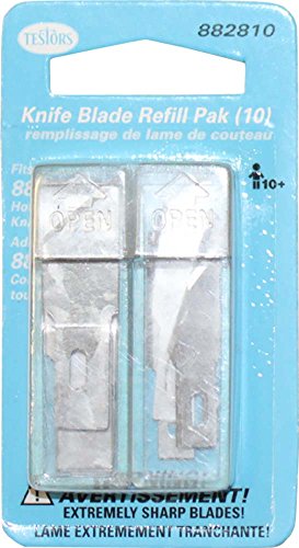 Hawk 10 Piece Assorted Sizes & Shapes Crafting Blades For Knife | Steel Build For Sharp Precise Cutting | Great For Arts & Crafts #TOP3