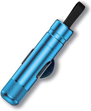 Emergency Window Breaker & Seatbelt Cutter, 2026 Upgraded Car Hammer Escape Tool and Seatbelt Cutter, Hardpointing Safe Hammer Glass Breaker Under Water Blue