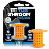 TubShroom Bathtub Drain Hair Catcher – In-Drain Tub Strainer & Clog Prevention Protector, Fits Standard 1.4”–1.75” Tub Drains, Easy Clean, Captures Human & Pet Hair out of Sight (Orange)