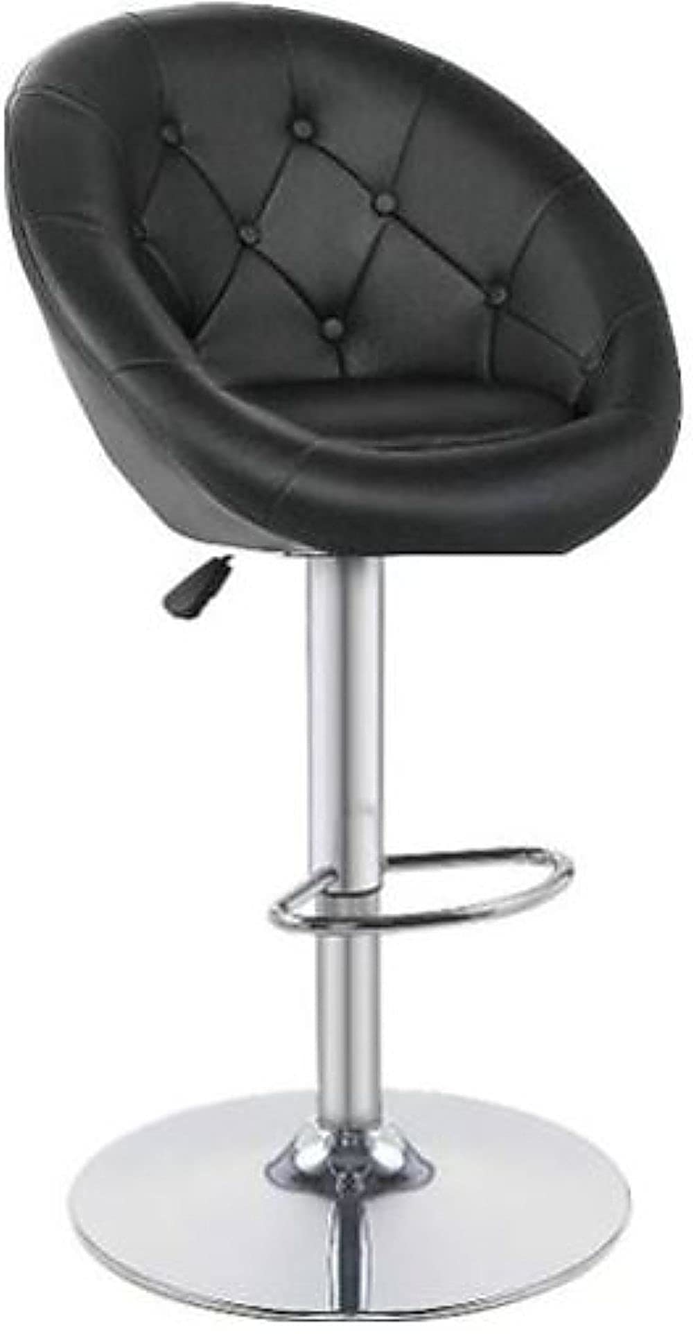 Buy AWF AL WADI FURNITURE® Single Adjustable Modern Swivel Bar Chair Round Tufted Back Accent