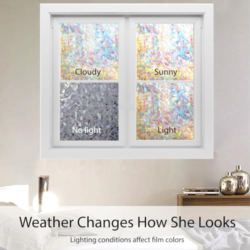 Vinilo decorativo de ventana 3D adhesivo sin pegamento miniatura 6