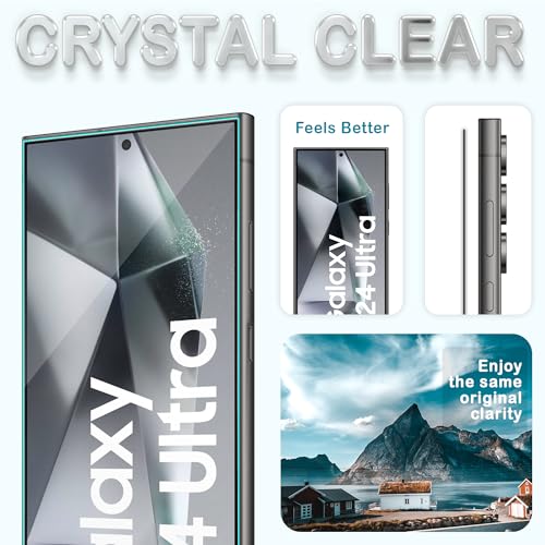 Image of FIRST MART Military Grade Gorilla Tempered Glass Compatible For Samsung Galaxy S24 Ultra 5G (6.8 Inches) With Easy Installation Kit for Smartphone| Edge To Edge Coverage | Black, Pack of 2