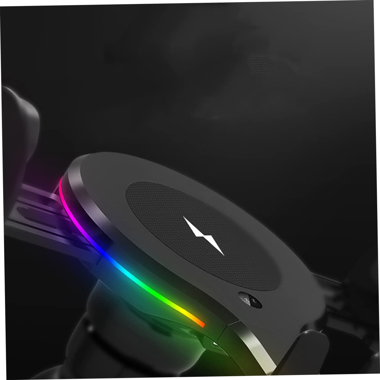 Operitacx 10w Caricabatterie Wireless Auto Supporto Telefono Cruscotto Porta Bocchetta Aria Illuminazione Rgb Ricarica Automatica Rotazione Gradi Compatibile Telefoni