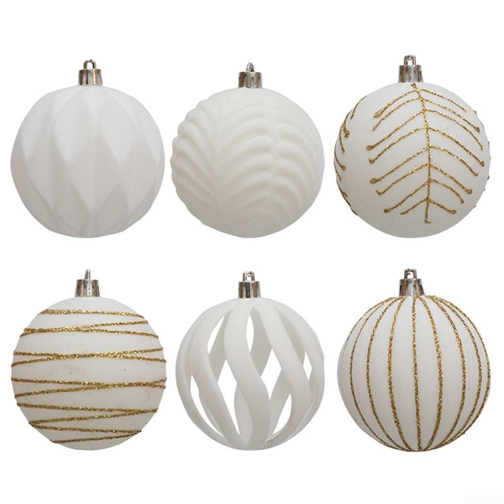 6-teiliges befüllbares Weihnachtskugel-Set für festliche Dekoration, Hochzeiten, Gartenpartys und mehr (Blau1)