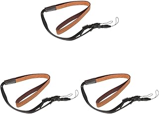 UKCOCO 3 Peças Alça De Câmera Alças Ajustáveis Cordão De Pescoço Fotograficas Instantaneas Alça De Estilingue De Câmera Para Mulheres Alça De Ombro Pu Cordão De Câmera De Nylon Corda