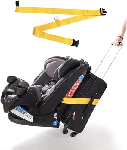 Cinturón de viaje para asiento de automóvil Correa de equipaje para asiento de automóvil para convertir tu asiento de automóvil y equipaje de mano