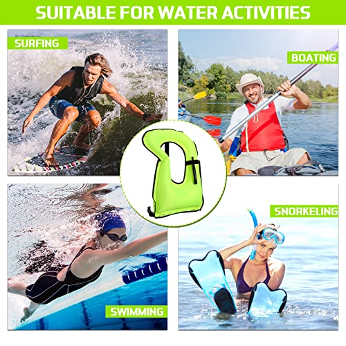 4 Pcs Inflatable Snorkel Vest Adults, Portable Swim Vest Jackets, Adjustable Kayaking Jackets Safety Vests For Snorkeling Swimming Diving Surfing #TOP6