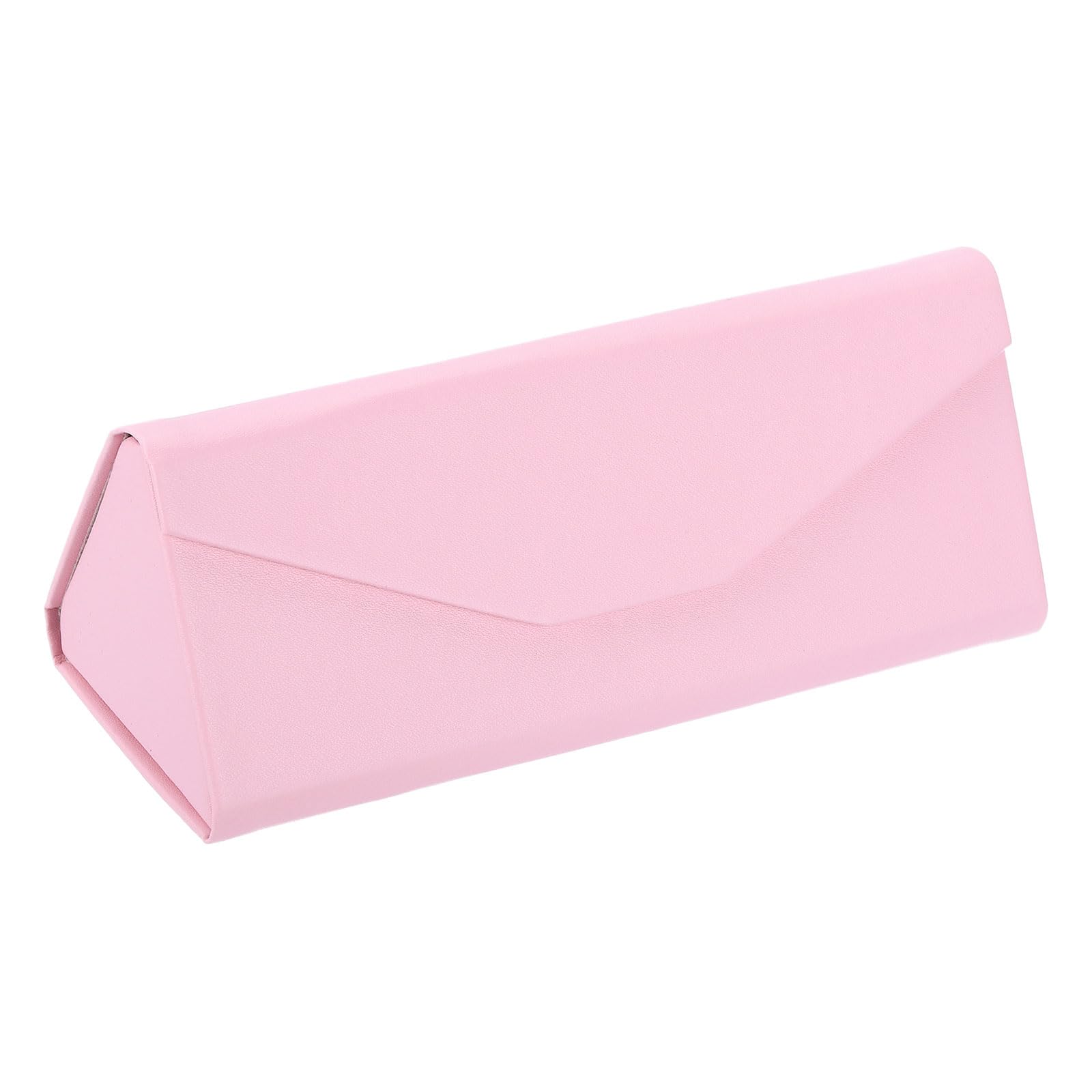 PATIKIL Foldable Glasses Case, Triangle Magnetic Sunglasses Organizer Case PU Leather Hard Eyeglass Case (1 Pcs)