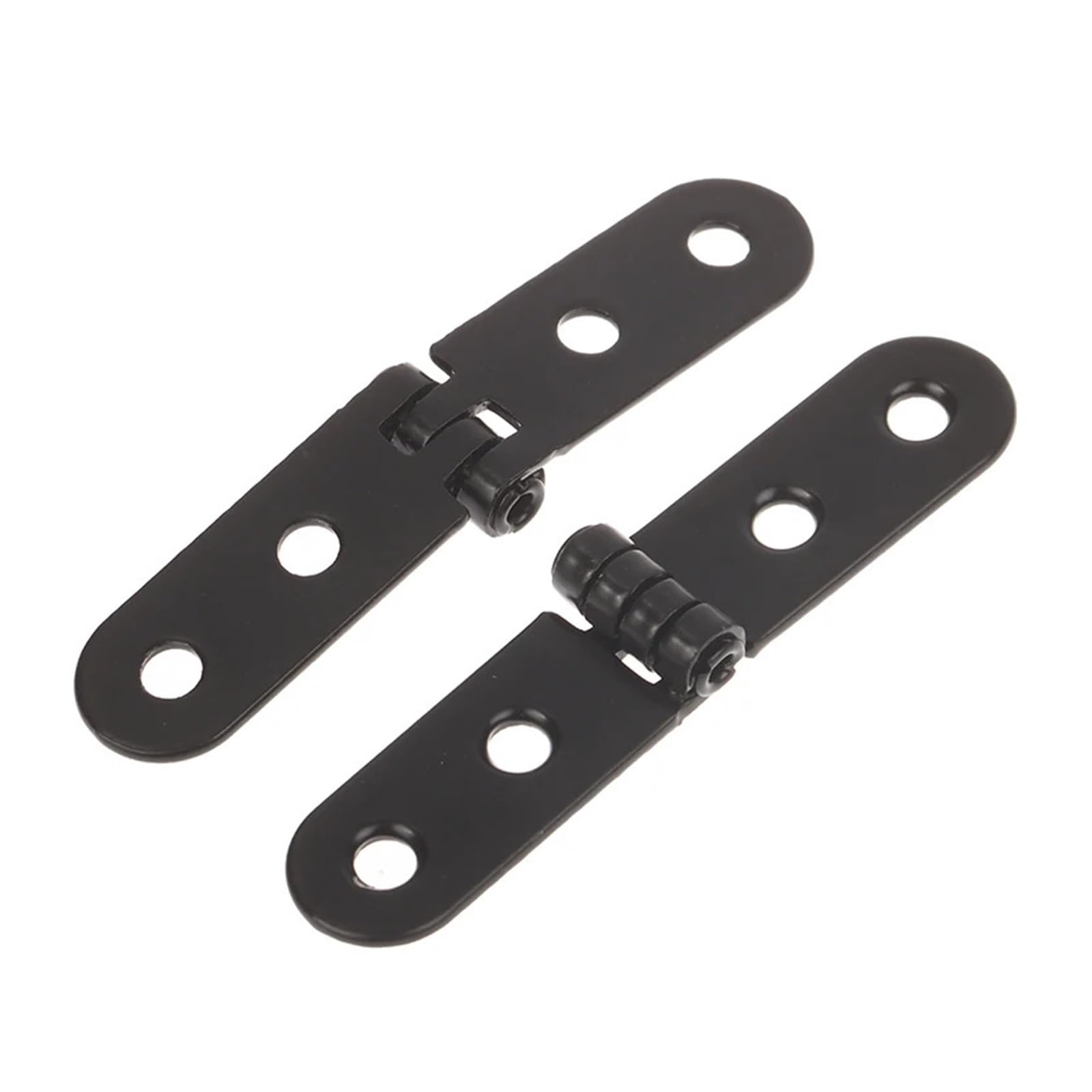 8pcs 180 Degree Screw-On Hinges for Sewing Machine Cabinet Door Hinge Foldable Flap Furniture Hardware Accessories for Folding Furniture(Black)