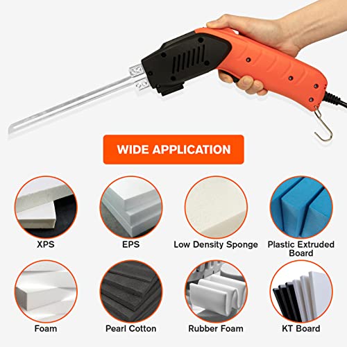 200W Air-Cooled, Electric Hot Knife - Foam Cutting Tool with Blades & Accessories Use Foam Cutter for Engraving and DIY Handmade