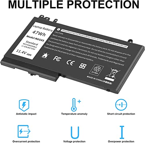 Batterie NGGX5 pour Dell Latitude E5470 E5570 portable - 2