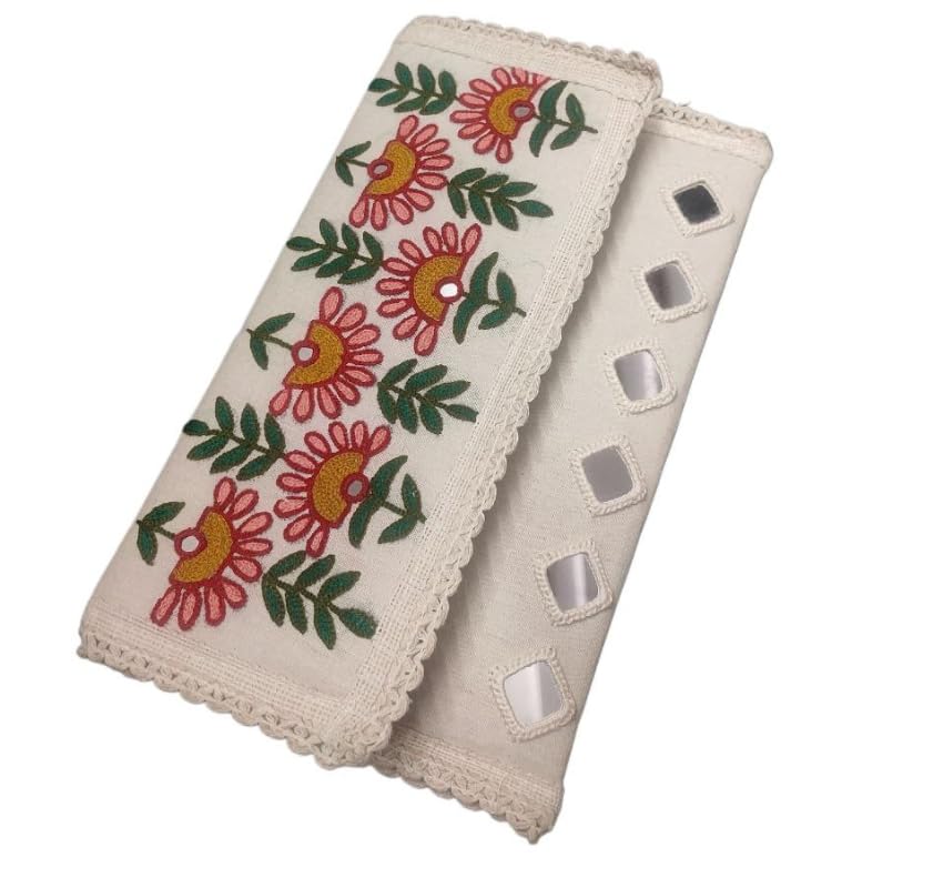 Clutch Purses for Women Wedding Handmade Evening Handbags Party Bridal Clutch Handicrafts Women Hand Purse Designer Clutch Girls Cotton Handmade Ladies Wallet Embroidered Gifts-image-40