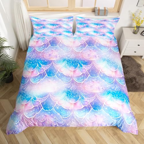 Erosebridal Mermaid Fish Scales Twin Bedding Set
