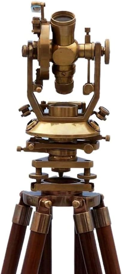 Floor Standing Brass Theodolite 62"- Nautical Leveling Instruments- Nautical Decor