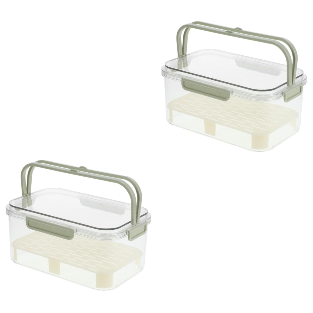 MAGICLULU 2st Schärfer Snackbox Kühlschrankboxen Kühlschränke Gefrierfach Lebensmittelbehälter Kühlschrank Outdoor Obstbehälter Obstaufbewahrung Im Kühlschrank Das Haustier