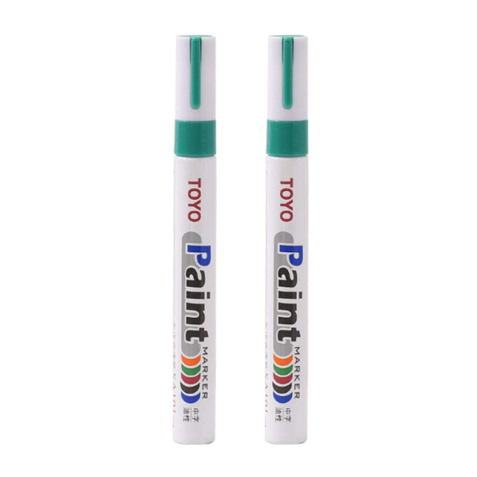 matumou 2Pcs Tire Mark Pens Waterproof Fade Resistant Precise Application Fill Pens Vehicle Accessories