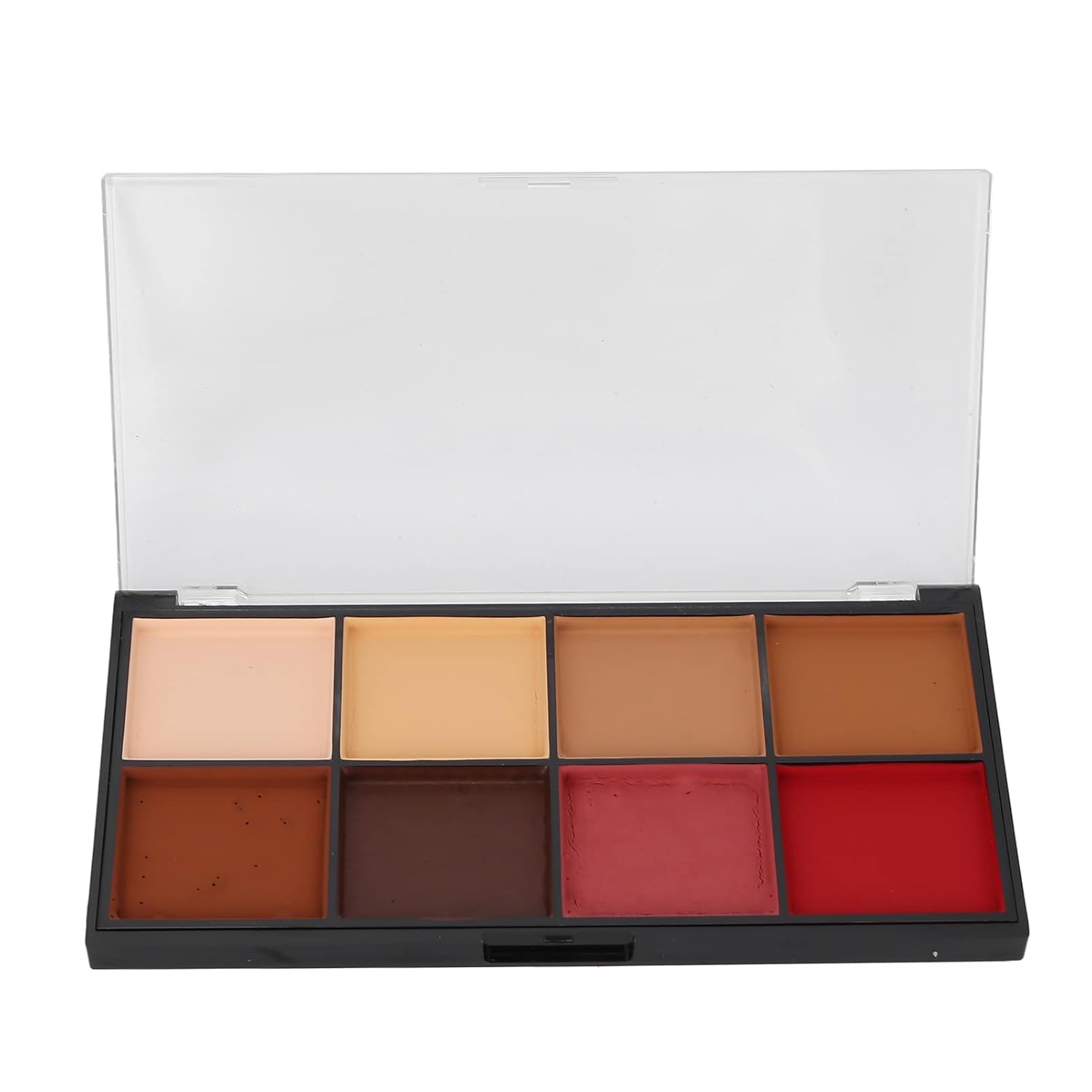 8 Colors Face Body Paint Kit, Long Lasting Makeup Pigment Palette for Cosplay Parties Halloween Christmas, Easy to Use with Brush or Sponge