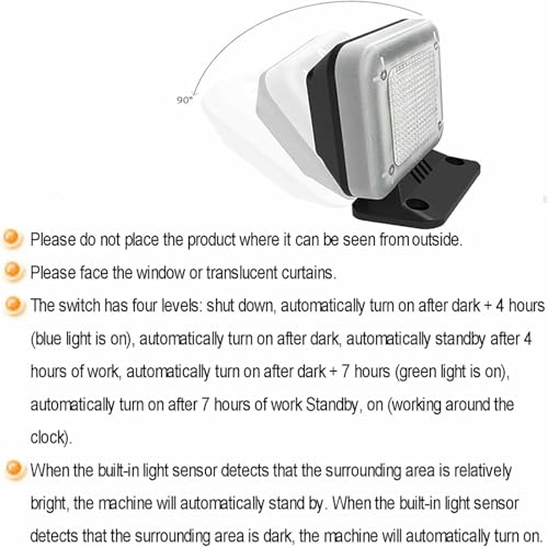 Simulador de TV antirobo con sensor de luz automático y ángulo ajustable 8