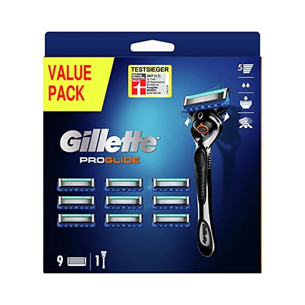 Gillette ProGlide Nassrasierer Herren, Rasierer + 7 Rasierklingen mit 5-fach Klinge, Geschenk Männer – Bild 3
