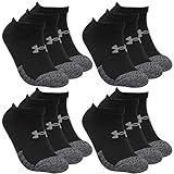 Under Armour 12 Paar HeatGear No Show Sneaker Socken Unisex Kurzsocke, Farbe:Black, Socken & Strümpfe:36-41