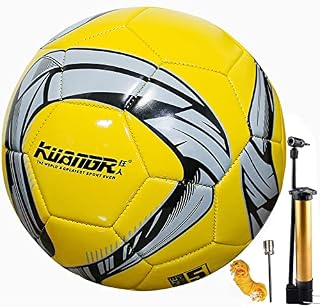 Senston Football Official Size 5, Indoor Outdoor Training Soccer Balls for Kids Youth