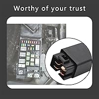 Vista 2 de 2 relés de automóvil, 4 pines 40/30 amperios, 12 V CC, impermeable, control de aire acondicionado, ventilador de radiador de A/C para automóvil