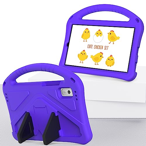 Coque Lenovo Tab M9 antichoc légère EVA avec support tablette Nook 9 pouces 2024 violet - 2