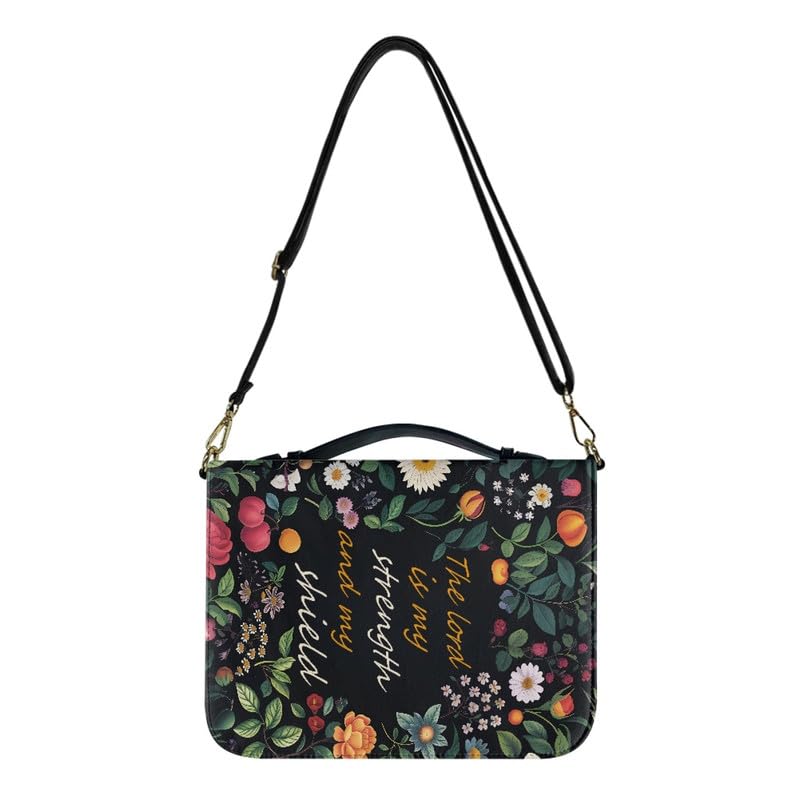 Kuiaobaty God Saying Pattern Bible Case with Handle and Pen Pocket - Image 2