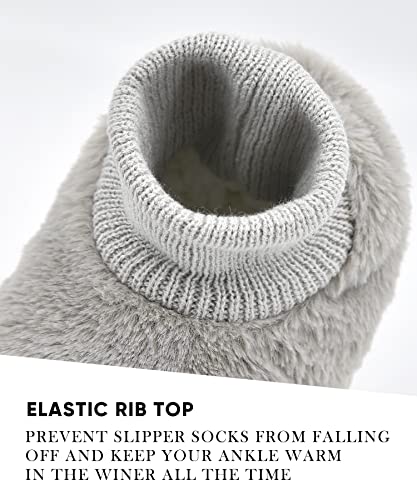 Image of DICUIRD Women's Non-Slip Gripper Slipper Socks Boot House Slippers