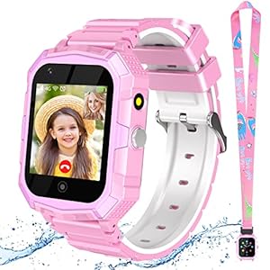 4G Kids Smart Horloge HD Touchscreen Smartwatch met SOS Call Alarm Clock Games Muziekspeler IP67 Waterdicht Kids Horloge…