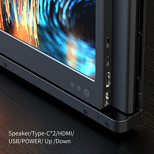 Teamgee Portable Monitor For Laptop, 12” Full Hd Ips Display, Dual Triple Monitor Screen Extender, Hdmi/Usb-A/Type-C Plug And Play For Windows, Chrome & Mac, Work With 13”-16” Laptops #TOP4