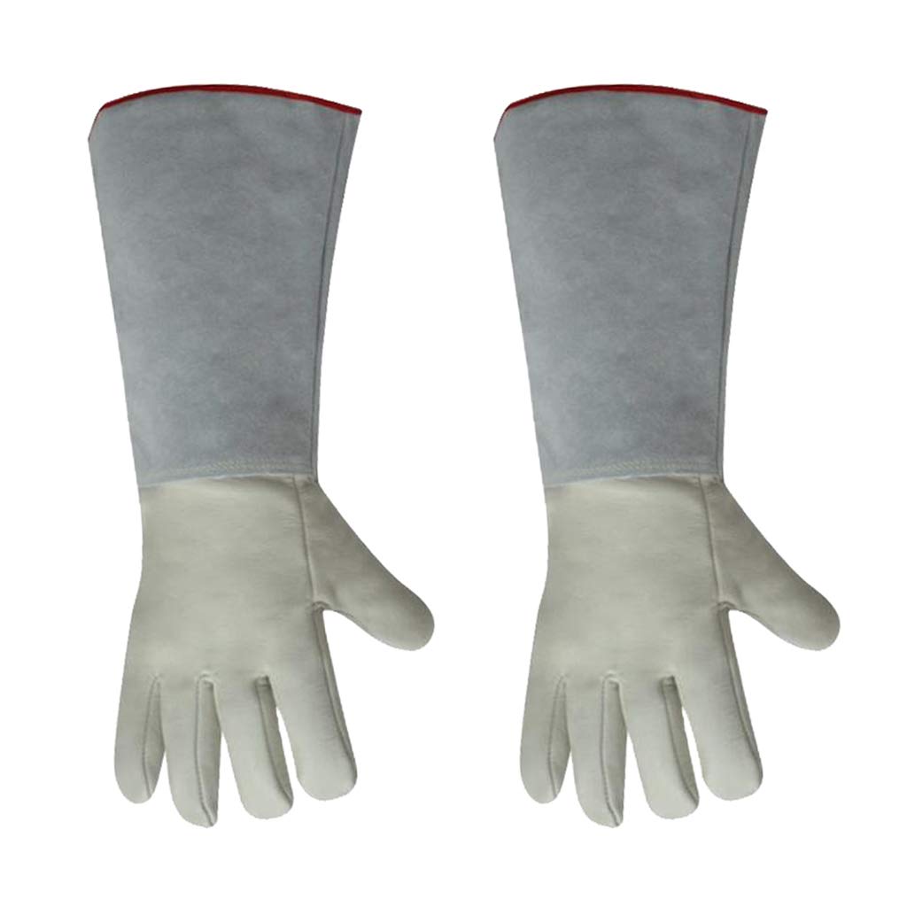 Gantelets de Travail de Jardinage, Gants de Travail, congélateur isolé en Cuir for Temps Froid, Grand Travail -36 cm